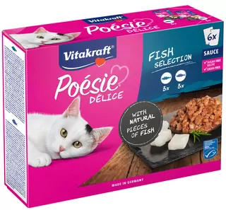 VITAKRAFT Poésie DéliSauce s rybou 6 x 85 G