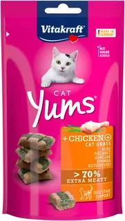Vitakraft pochúťka Cat Yums kuracie s trávou 40 g