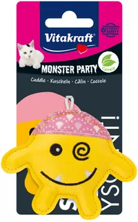 Vitakraft HRAČKA MONSTER ŽLUTÝ S CATNIPEM 9CM