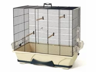 Kvalitná robustná klietka pre malé papagáje Nobby Primo 50 navy o rozmeroch 65x38x56,5cm