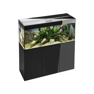 GLOSSY AKVÁRIUM SET 120 RECT. čierne LT 3x17W LED 120x40x63cm 260L