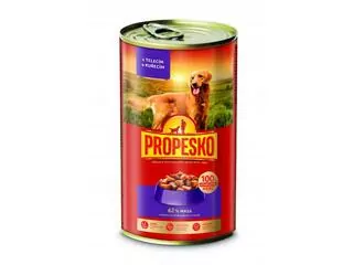 PROPESKO pes Teľacie, Kuracie - 12x1240g