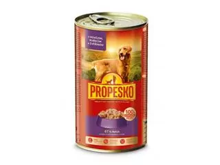 Propesko Konzerva pre psov hovädzie, kuracie a zverina 12x1240 g