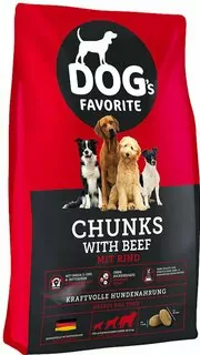 Happy dog DOGS FAVORITE CHUNKS WITH BEEF 15KG