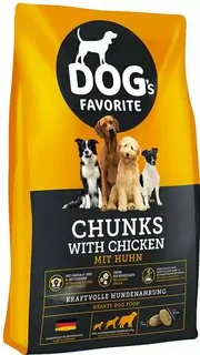 DOGS FAVORITE CHUNKS WITH CHICKEN 15KG