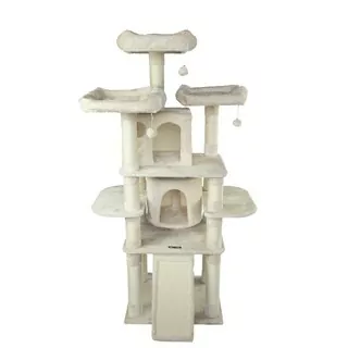 Aura XL škrabadlo 60 x 55 x 172 cm, kremové