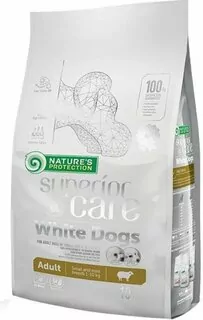 Natures P Superior care white dog adult lamb small&mini 10 kg