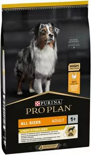 ProPlan MO Dog Adult All Size Light/Sterilised kura 14 kg