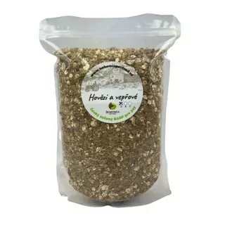 Sušený BARF Hovädzie a Bravčové B 2x15kg