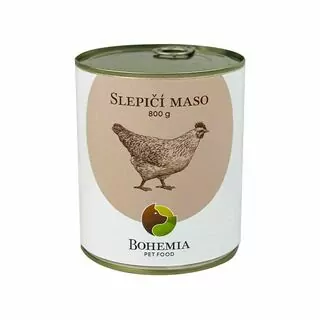 BOHÉMIA Slepačie mäso vo vlastnej šťave 6x800g