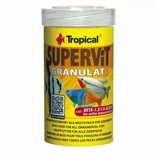 TROPICAL Supervit Granulat 100ml/20g mnohozložkové granulované krmivo s beta-glukánom
