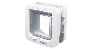SureFlap 4-cestné dvierka na mikročip 21 x 21 cm - biele 