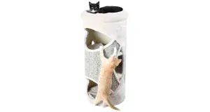 Škrabací valec pre mačky TOWER GRACIA béžový 38 cm/85 cm