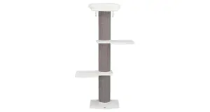 Škrabadlo ACADIA, 3posty, montovateľné k stene, 160cm, šedé