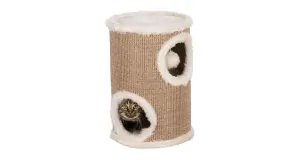 Škrabacia veža s pelechmi a hračkou 33/50 cm