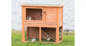 NATURA králikáreň s výbehom 104 x 97 x 52 cm, hnedá