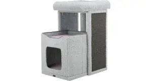 JUNIOR škrabadlo CARLITA, 63 cm, šedá/liala