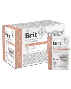 Brit VD Gluten & Grain-Free Cat Pouch Fillets in Gravy Renal 12 x 85 g
