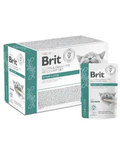 Brit VD Gluten & Grain-Free Cat Pouch Fillets in Gravy Sterilised 12 x 85 g