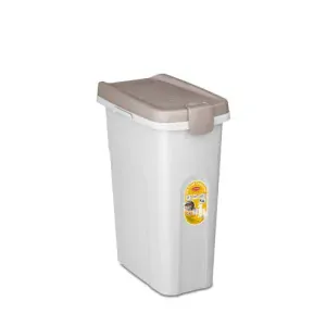 Box na granule 39x24x51cm 25l biely/sivý kontajner na 10kg granúl