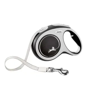 Vodítko Flexi New Comfort páska L 5 m čierne (do 60 kg)