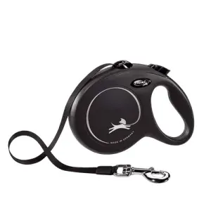 flexi New Classic popruh L 5m čierne do 50kg
