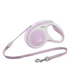 flexi New Comfort M lanko 5m ružová do 20kg