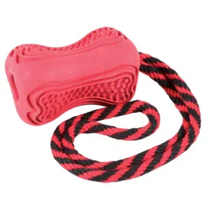 ZOLUX TITAN gumená hračka pre psov so špagátom 8cm + 27cm
