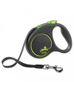 Vodítko Flexi Black Design páska L 5 m zelené (do 50 kg)