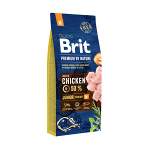 Brit Premium by Nature dog Junior M 15 kg