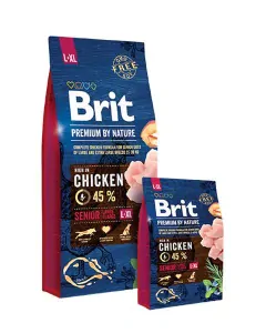 Brit Premium by Nature dog Senior L+XL 15 kg