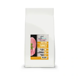 HAFFUN Dospelý pes Grain-Free - Morka s batátmi a brusnicami 15kg