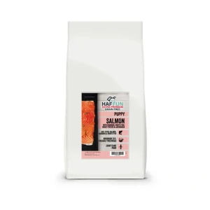 HAFFUN Šteňa Grain-Free - Losos s treskou 15kg