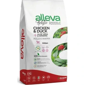 Alleva HOLISTIC cat kitten chicken & duck & aloe vera & gingseng 5 kg