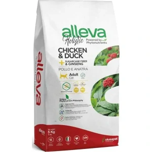 Alleva HOLISTIC cat neutered chicken & duck & sugarcane fiber & gingseng 5 kg