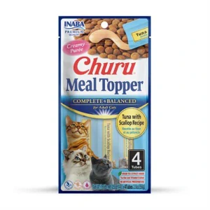 Inaba Churu Meal Topper cat Tuniak s hrebenatkou 4 tuby = 56g