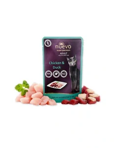 NUEVO cat Adult Chicken & Duck bal. 16 x 85 g kapsičky