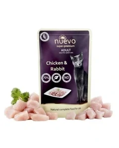 NUEVO cat Adult Chicken & Rabbit bal. 16 x 85 g kapsičky