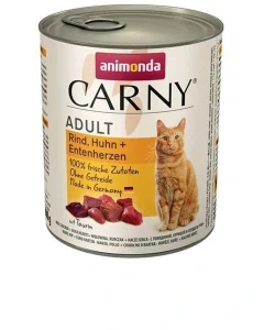 Animonda CARNY® cat Adult hovädzie,kura a kačacie srdiečka bel. 6 x 800 g konzerva