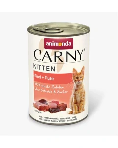 Animonda CARNY® cat Kitten hovädzie mäso a morka bal. 12 x 400 g konzerva