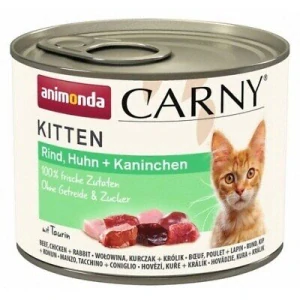 Animonda CARNY® cat Kitten hovädzie, kuřecie maso a králik bal. 12 x 200 g konzerva