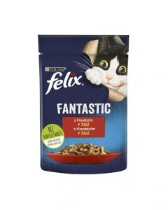 Nestlé FELIX Fantastic cat hovädzie želé kapsička 26x85 g