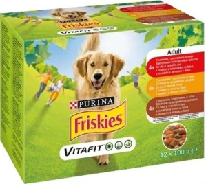 Nestlé Friskies dog Adult Multipack hovädzie&kura&jahňa kapsička 12x100 g