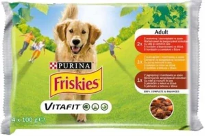 Nestlé Friskies dog Adult Multipack hovädzie&kura&jahňa kapsička 4x100 g