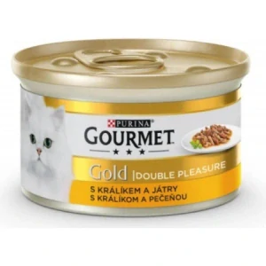 Nestlé GOURMET GOLD cat králik&pečeň konz.12x85 g