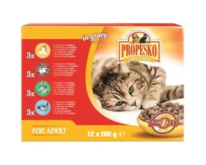 Propesko Kapsička kuracia, hovädzia, lososová, králičia 24 × 100 g