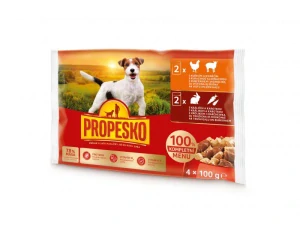 PROPESKO KAPSA PES 4X100G kura/jahňa, králik/mrkva