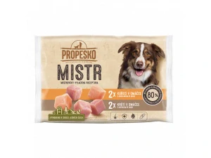 Propesko Mistr s kuracím a morčacím v omáčke 4 x 85 g