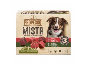 Propesko Mistr s hovädzím a zverinou v omáčke 12 x 85 g