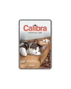 Calibra KAPSIČKA Premium cat Adult Jahňa & drôdina v omáčke 24 x 100 g